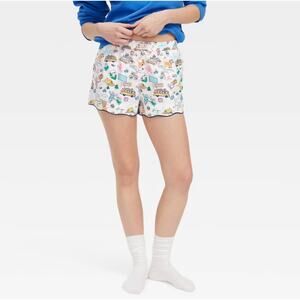 Women's Roadtrip Poplin Boxer Shorts Blue/Yellow/Pink - Roller Rabbit x Target
